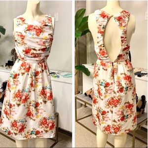 Alice and Olivia open back floral dress